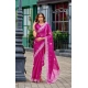 Generic Women's Faux Shimmer Geometric Ready to wear Saree With Unstitched Blouse 5.5Mtr (Pink) Generic Women's Faux Shimmer Geometric Ready to wear Saree With Unstitched Blouse 5.5Mtr (Pink)