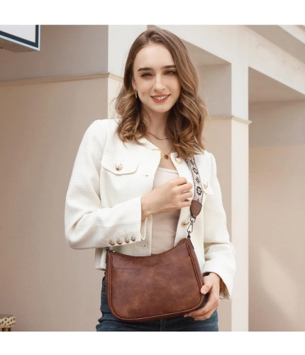 Generic Women's PU Leather Zipper Sling Bag