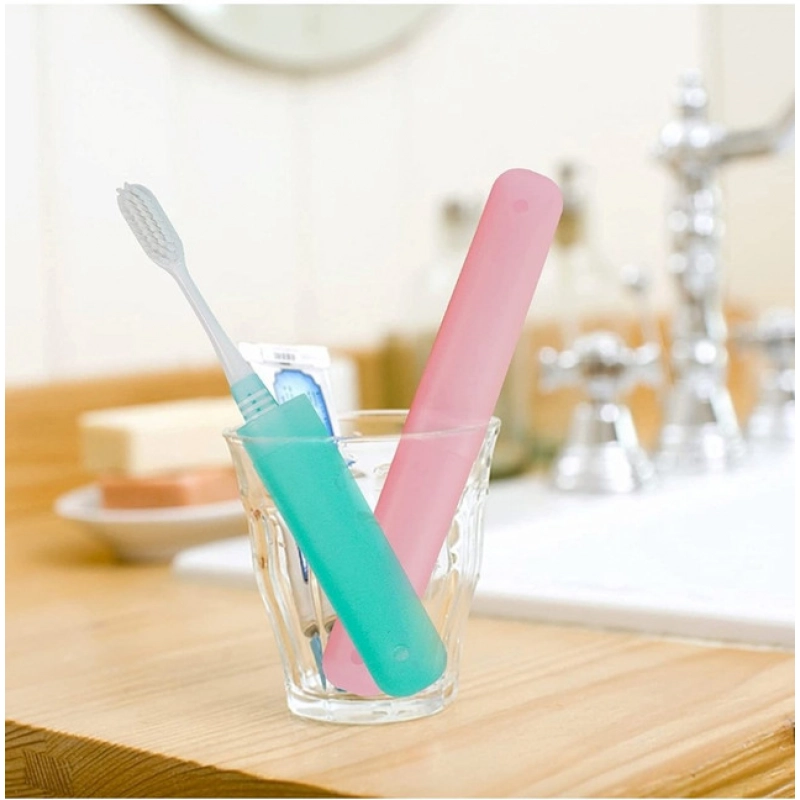 Generic Pack of 4_Plastic Toothbrush Holder Travel 4-PieceS SeT Tube Cases (Color: Assorted ) Generic Pack of 4_Plastic Toothbrush Holder Travel 4-PieceS SeT Tube Cases (Color: Assorted )