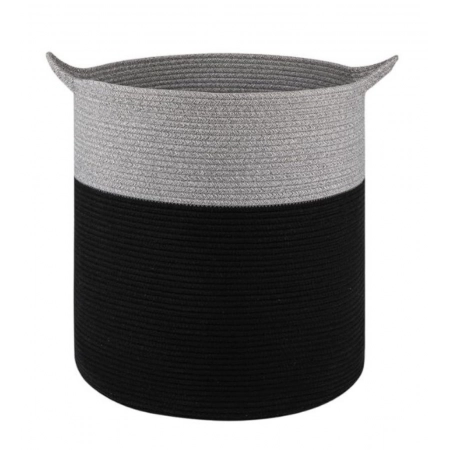 Generic Cotton 12x14 Inch-1 Pcs Storage Basket For Clothes With Out Lid (Gray-Black) Generic Cotton 12x14 Inch-1 Pcs Storage Basket For Clothes With Out Lid (Gray-Black)