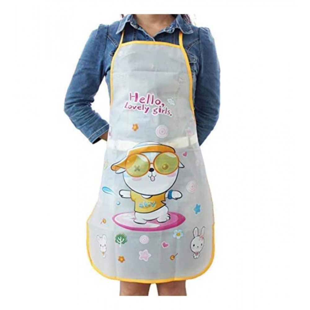 Generic Pack of 2_Printed Waterproof Kitchen Apron with Pockets for kids– (Color: Assorted )
