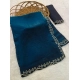 Generic Women's Satin Embellished Saree With Unstitched Blouse 5.5Mtr (Navy) Generic Women's Satin Embellished Saree With Unstitched Blouse 5.5Mtr (Navy)