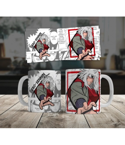 Generic Anime Jiraiya Ceramic Printed Coffee Mug (White)