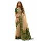 Generic Women's Cotton Printed Saree With Unstitched Blouse 5.5Mtr (Multicolor)