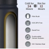 Generic 650 Ml Double Wall Insulated Stainless Steel Water Bottle With Screw Lid (Black)