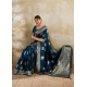 Generic Women's Silk Blend Printed Saree With Unstitched Blouse 5.5Mtr (Teal Blue) Generic Women's Silk Blend Printed Saree With Unstitched Blouse 5.5Mtr (Teal Blue)