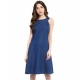 Generic Women's Denim Solid Sleeveless Dress (Blue) Generic Women's Denim Solid Sleeveless Dress (Blue)