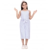 Generic Girl's Polyester Cotton Blend Striped Sleeveless Jumpsuit (Light Blue) Generic Girl's Polyester Cotton Blend Striped Sleeveless Jumpsuit (Light Blue)