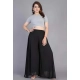 Generic Women's Pack of 2 Georgette Solid High Rise Wide Leg Flared Palazzos with Elastic Waist (Black) Generic Women's Pack of 2 Georgette Solid High Rise Wide Leg Flared Palazzos with Elastic Waist (Black)
