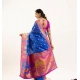 Generic Women's Faux_Banarasi Woven Motifs Saree With Unstitched Blouse 5.5Mtr (Royal_Blue) Generic Women's Faux_Banarasi Woven Motifs Saree With Unstitched Blouse 5.5Mtr (Royal_Blue)