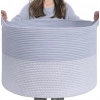 Generic Cotton Pack Of_1 16x14 Inch Storage Basket For Clothes With Out Lid (Blue-White) Generic Cotton Pack Of_1 16x14 Inch Storage Basket For Clothes With Out Lid (Blue-White)