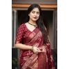 Generic Women's Cotton Silk Printed Saree With Unstitched Blouse 5.5Mtr (Maroon) Generic Women's Cotton Silk Printed Saree With Unstitched Blouse 5.5Mtr (Maroon)