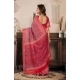 Generic Women's Faux Linen Geometric Print Ready to wear Saree With Unstitched Blouse 5.5Mtr (Red) Generic Women's Faux Linen Geometric Print Ready to wear Saree With Unstitched Blouse 5.5Mtr (Red)