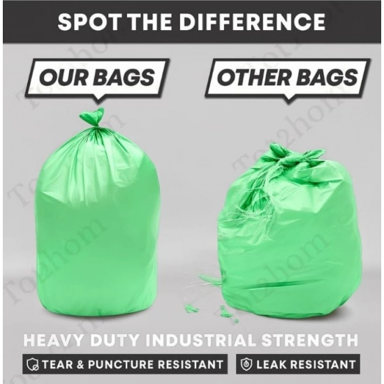 Generic Pack of 4 Biodegradeable Vegetable-Paper 19 x 21 Inches Garbage Bag (Green) Generic Pack of 4 Biodegradeable Vegetable-Paper 19 x 21 Inches Garbage Bag (Green)
