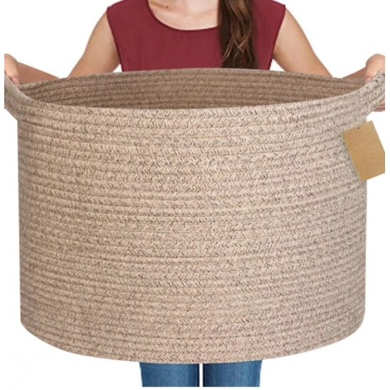 Generic Cotton Pack Of_1 14x12 Inch Storage Basket For Clothes With Out Lid (Kidi) Generic Cotton Pack Of_1 14x12 Inch Storage Basket For Clothes With Out Lid (Kidi)
