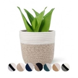 Generic Cotton Flower Pot With Out Lid (White-Kidi)