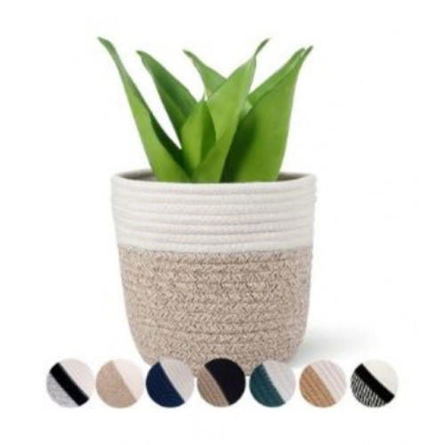 Generic Cotton Flower Pot With Out Lid (White-Kidi)