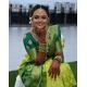 Generic Women's Litchi silk Printed Saree With Unstitched Blouse (Light Green)