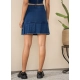 Generic Women's Denim Washed Buttoned Skirt (Blue) Generic Women's Denim Washed Buttoned Skirt (Blue)