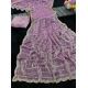 Generic Women's Slik Embellished Saree With Unstitched Blouse 5.5Mtr (Lavender)