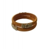 Generic Women's Plastic Silk Thread Bangles (Light Brown, Size: 2.1)