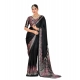 Generic Women's Crepe Printed Saree With Unstitched Blouse 5.5Mtr (Black) Generic Women's Crepe Printed Saree With Unstitched Blouse 5.5Mtr (Black)