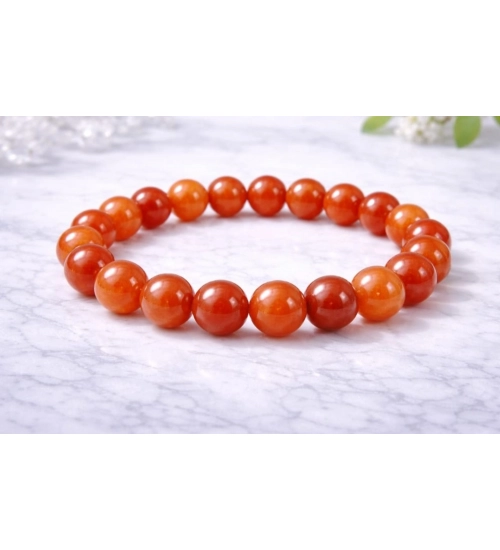 Generic Natural Crystal 8mm Carnelian Bracelet (Red) Generic Natural Crystal 8mm Carnelian Bracelet (Red)