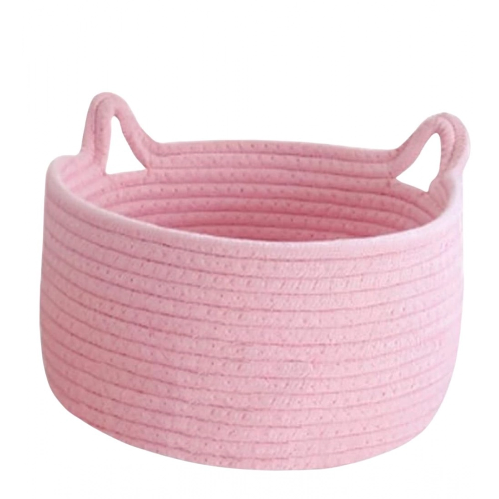 Generic Cotton Pack Of_1 Plain Cat Basket 9x5 Inch (Pink) Generic Cotton Pack Of_1 Plain Cat Basket 9x5 Inch (Pink)