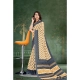 Generic Women's Soft Pure Cotton Printed Saree With Unstitched Blouse 5.5Mtr (Cream)