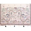 Generic Women's Linen Cotton Printed Saree With Unstitched Blouse 5.5Mtr (Off White)
