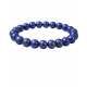 Generic Natural Crystal 8mm Lapis Lazuli Bracelet (Dark Purple)