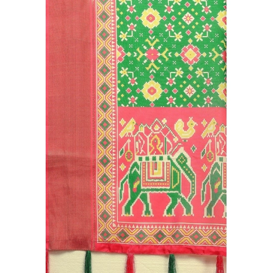 Generic Women's Cotton Silk Printed Saree With Unstitched Blouse 5.5Mtr (Green) Generic Women's Cotton Silk Printed Saree With Unstitched Blouse 5.5Mtr (Green)