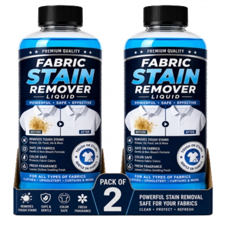 Generic Pack of 2 Fabric Stain Remover Liquid Bottles 100 ML Generic Pack of 2 Fabric Stain Remover Liquid Bottles 100 ML