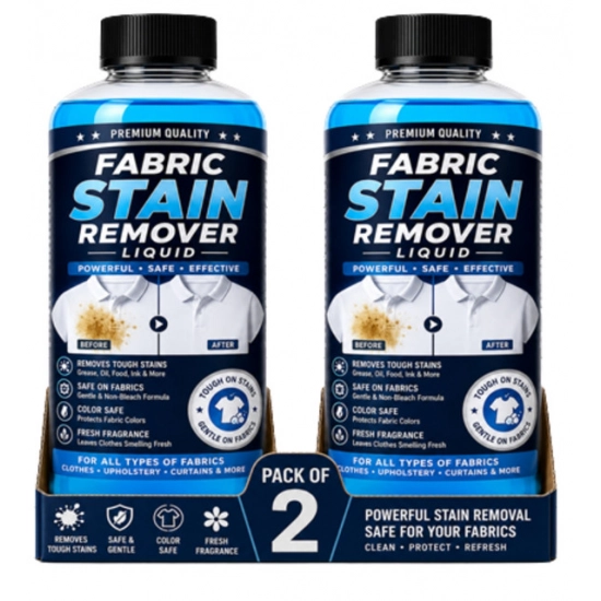 Generic Pack of 2 Fabric Stain Remover Liquid Bottles 100 ML