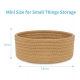 Generic Cotton 8x3 Inch Round 1 Pcs Bedside Organizer With Out Lid (Beige) Generic Cotton 8x3 Inch Round 1 Pcs Bedside Organizer With Out Lid (Beige)