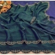 Generic Women's Satin Embellished Saree With Unstitched Blouse 5.5Mtr (Bottle Green) Generic Women's Satin Embellished Saree With Unstitched Blouse 5.5Mtr (Bottle Green)