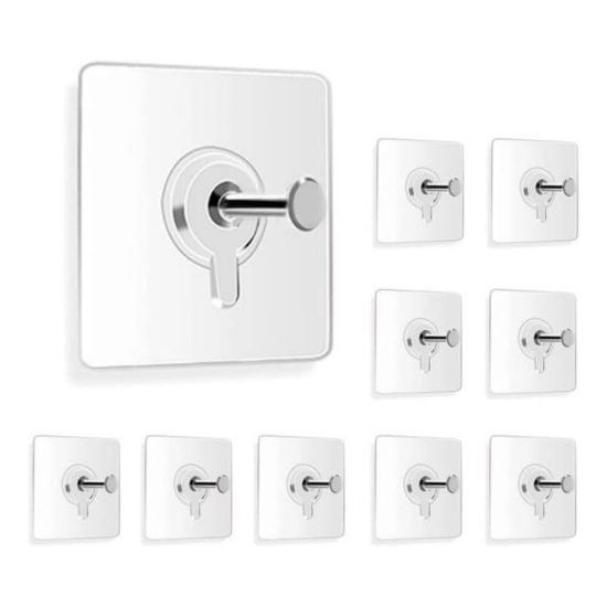 Generic Pack of 10 Plastic Wall Hook (Multicolor) Generic Pack of 10 Plastic Wall Hook (Multicolor)