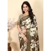 Generic Women's Cotton Silk Floral Printed Saree With Unstitched Blouse 5.5Mtr (Multicolor)