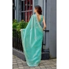 Generic Women's Faux Shimmer Geometric Ready to wear Saree With Unstitched Blouse 5.5Mtr (Light_AquaBlue) Generic Women's Faux Shimmer Geometric Ready to wear Saree With Unstitched Blouse 5.5Mtr (Light_AquaBlue)