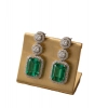 Generic Women's Brass Silver Plated Drop Earrings (Green) Generic Women's Brass Silver Plated Drop Earrings (Green)