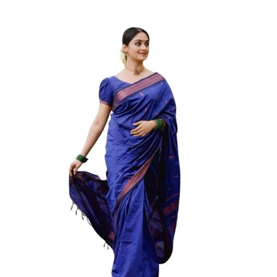 Generic Women's Soft Lichi Silk Printed Saree With Unstitched Blouse 5.5Mtr (Blue) Generic Women's Soft Lichi Silk Printed Saree With Unstitched Blouse 5.5Mtr (Blue)