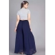Generic Women's Pack of 2 Georgette Solid High Rise Wide Leg Flared Palazzos with Elastic Waist (Navy Blue) Generic Women's Pack of 2 Georgette Solid High Rise Wide Leg Flared Palazzos with Elastic Waist (Navy Blue)
