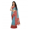 Generic Women's Cotton Silk Printed Saree With Unstitched Blouse 5.5Mtr (Rama) Generic Women's Cotton Silk Printed Saree With Unstitched Blouse 5.5Mtr (Rama)