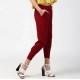 Generic Women's Polyester Solid Elasticated Trousers (Maroon) Generic Women's Polyester Solid Elasticated Trousers (Maroon)