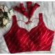 Generic Women's Silk Embellished Sweetheart Neck Sleeveless Readymade Padded Blouse (Red, Size 38) Generic Women's Silk Embellished Sweetheart Neck Sleeveless Readymade Padded Blouse (Red, Size 38)