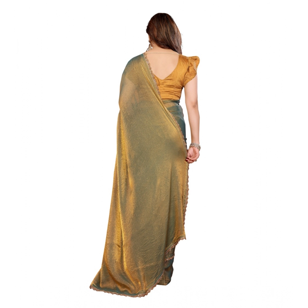 Generic Women's Georgette Printed Saree With Unstitched Blouse 5.5Mtr (Green) Generic Women's Georgette Printed Saree With Unstitched Blouse 5.5Mtr (Green)