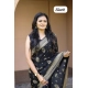 Generic Women's Soft Lichi Silk Printed Saree With Unstitched Blouse 5.5Mtr (Black) Generic Women's Soft Lichi Silk Printed Saree With Unstitched Blouse 5.5Mtr (Black)
