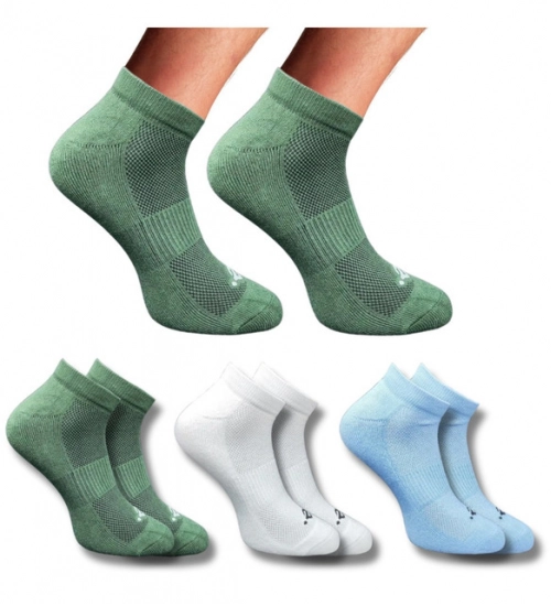 Generic 3_Pair Set Unisex Casual Cotton Printed Low Cut Socks (Multicolor)