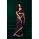 Generic Women's Net Sequence Saree With Unstitched Blouse 5.5Mtr (Wine) Generic Women's Net Sequence Saree With Unstitched Blouse 5.5Mtr (Wine)