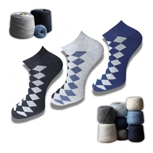 Generic 3_Pair Set Unisex Casual Cotton Printed Low Cut Socks (Multicolor)